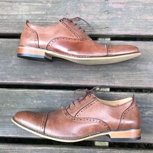 Men’s Masimo Brown Lace-up Dress Shoes | Sz 12